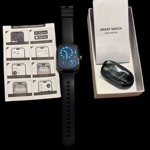 Smart Watch with Black Band